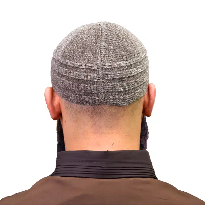 Men's Ash Velvet Prayer Hat