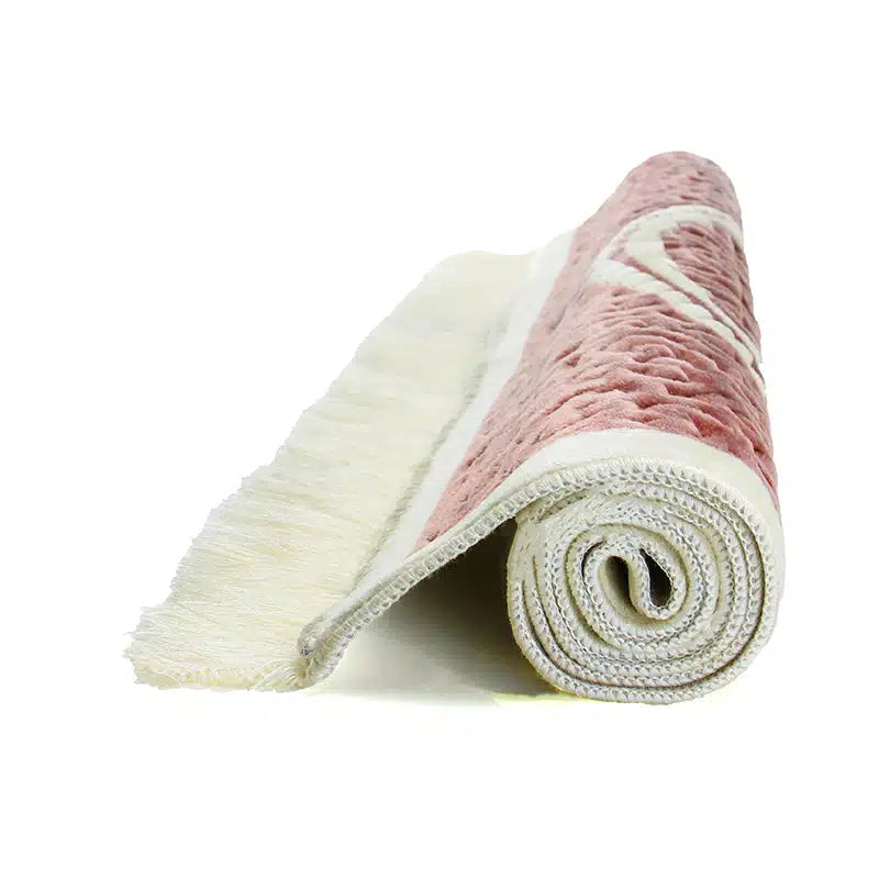 Sina Secc White And Pink Prayer Mat