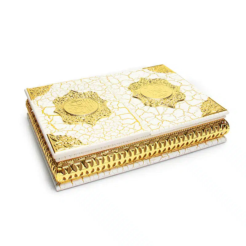 Elegant White Dual Quran Box AM0084