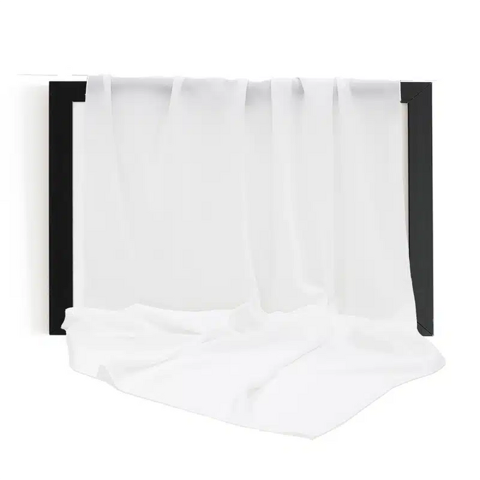 Madinah Chiffon White Hijab