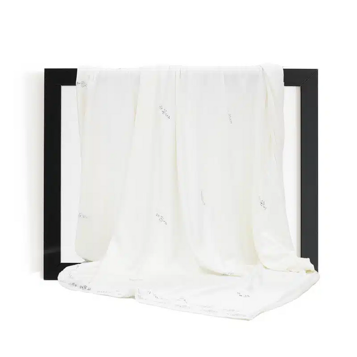 Premium Detailed Jersey Hijab White