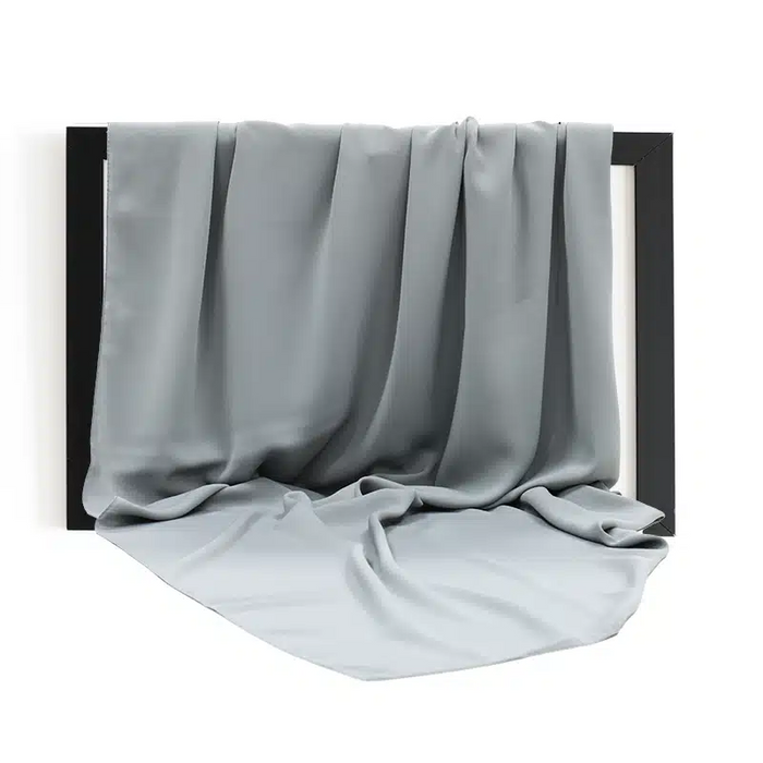 Madinah Chiffon Light Grey Hijab