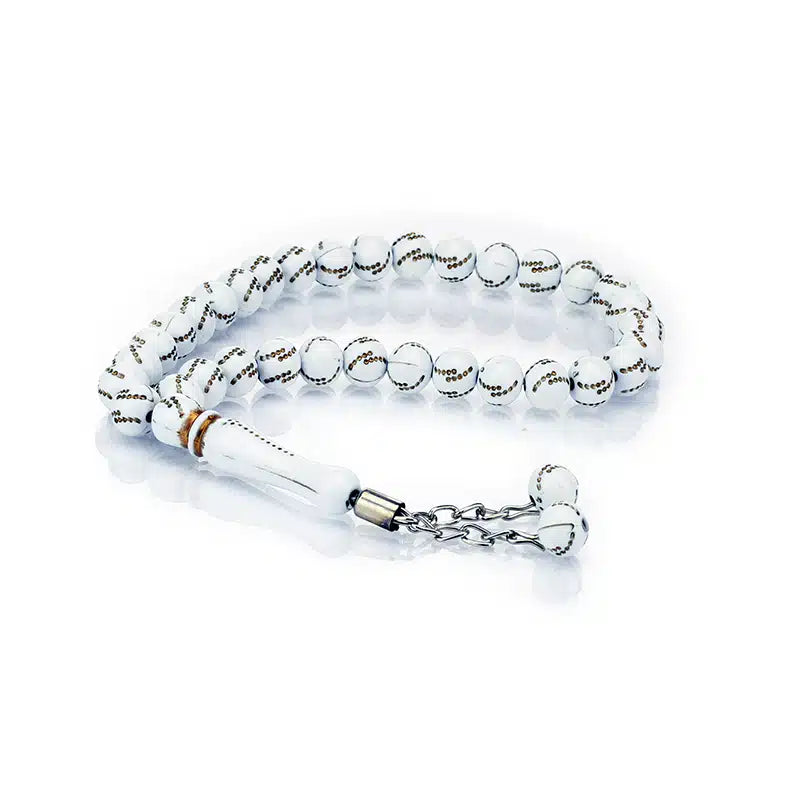 Small 33 Bead Tasbih White