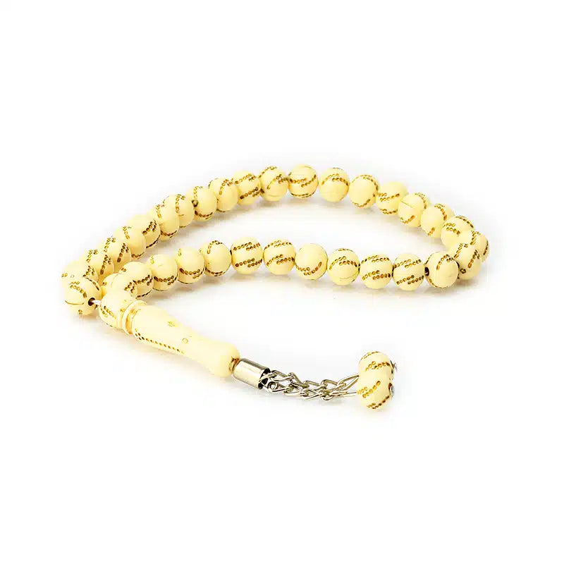 Small 33 Bead Tasbih Cream