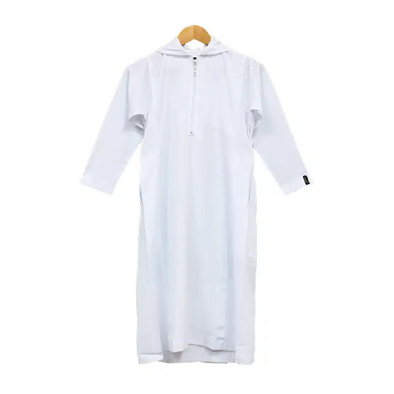 Boys White Hooded ASB93 Thobe