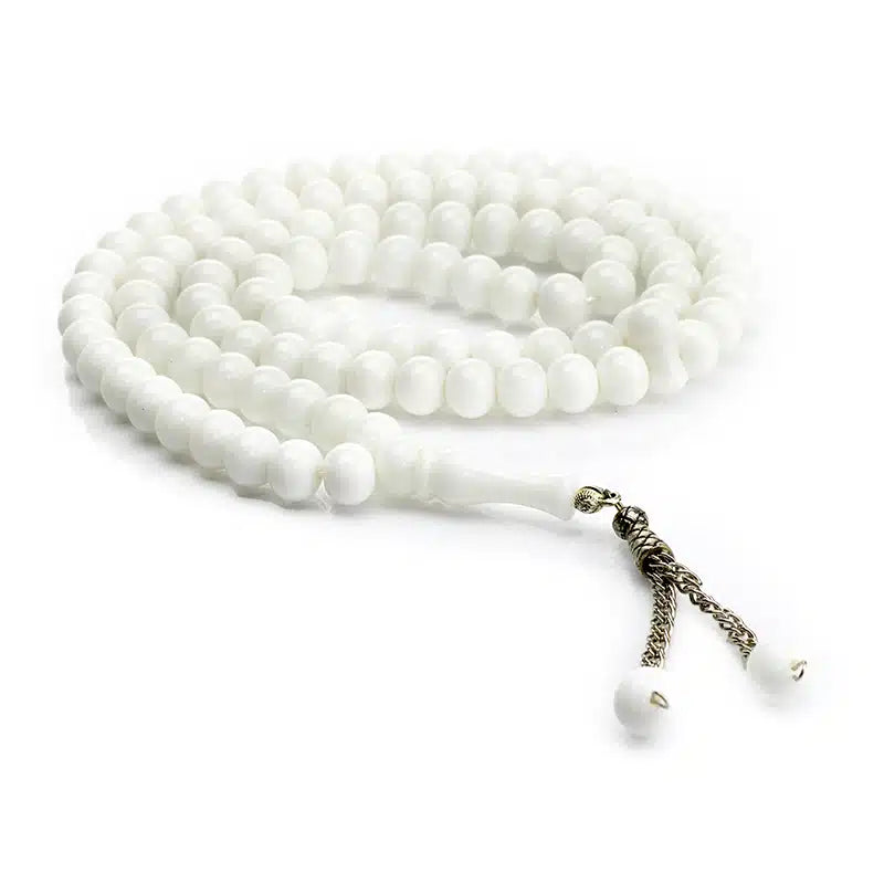 100 Bead Matte White Tasbih