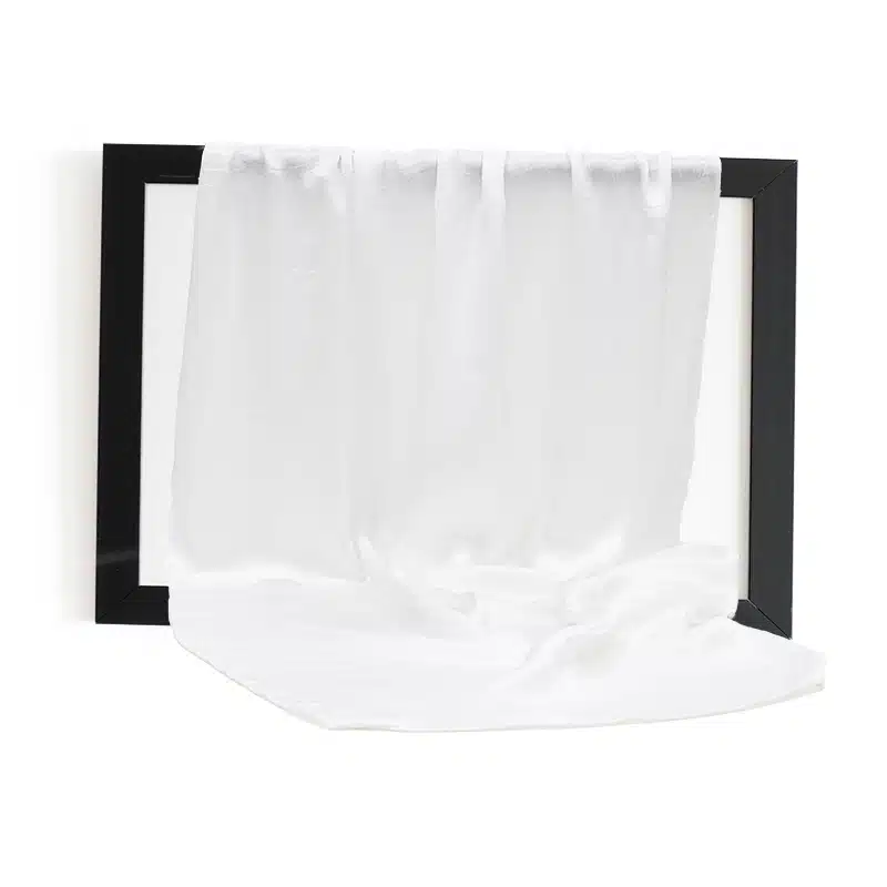 Silk Textured White Hijab