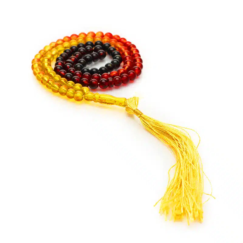 100 Bead Sun Burst Orange Tasbih