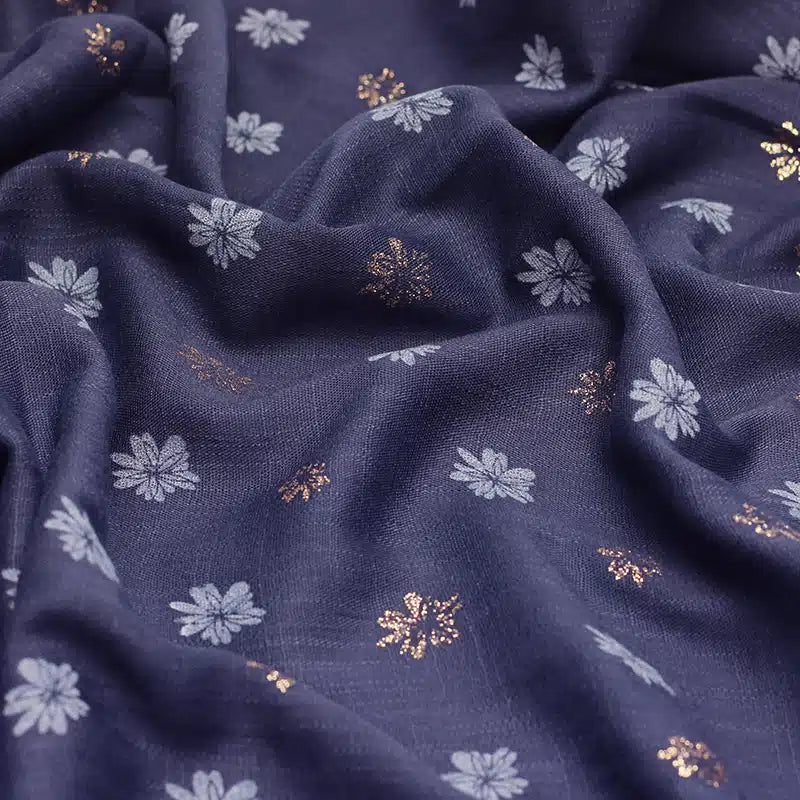 Elaan Print Dark Blue Hijab