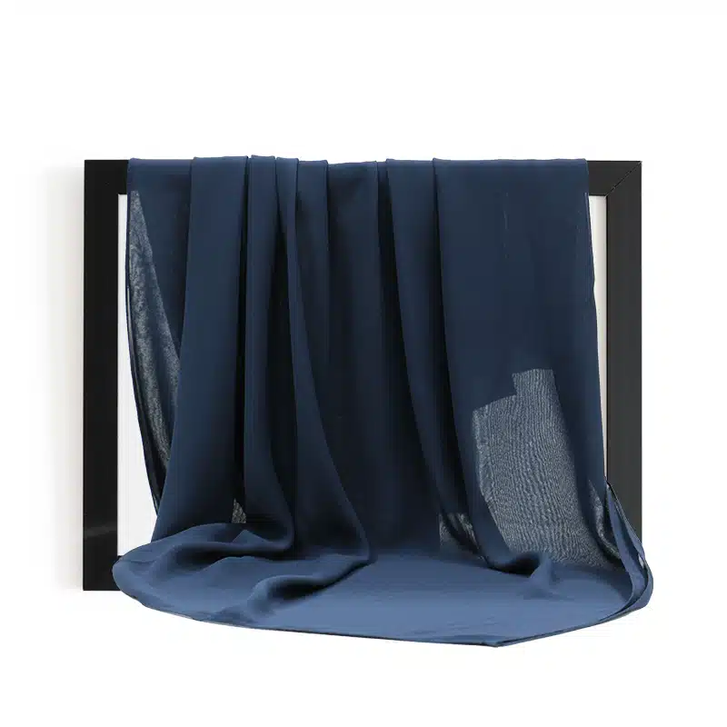 Crepe Navy Hijab