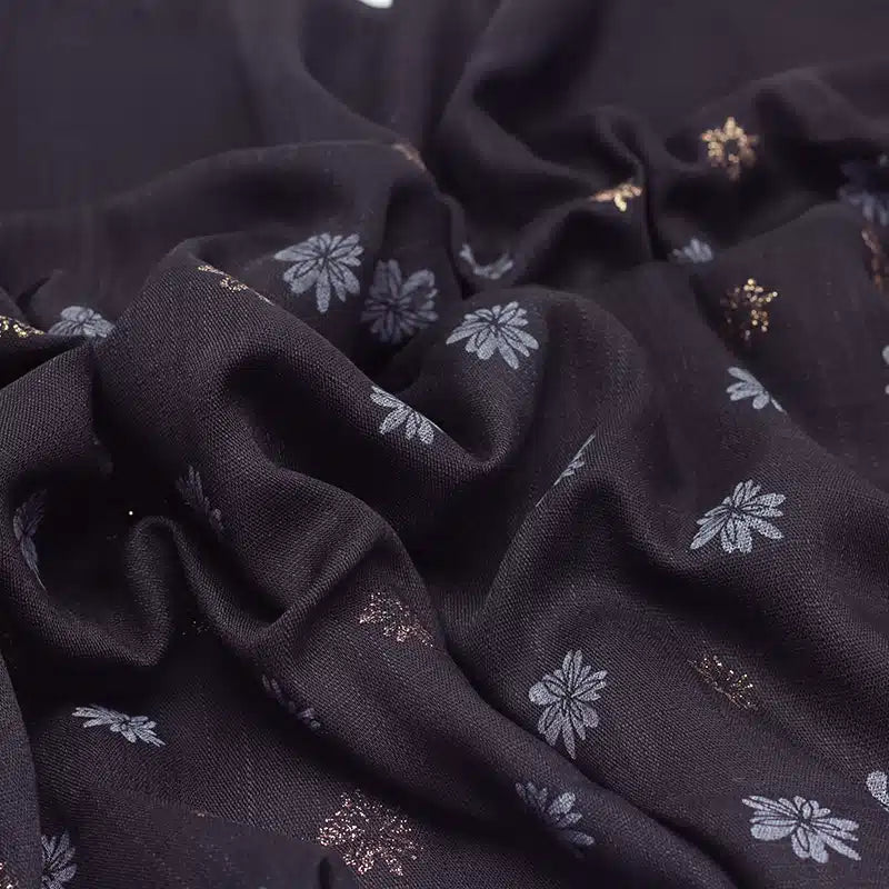 Elaan Print Black Hijab