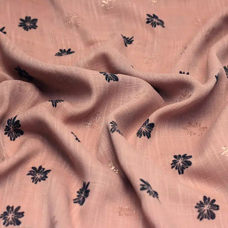 Elaan Print Salmon Hijab