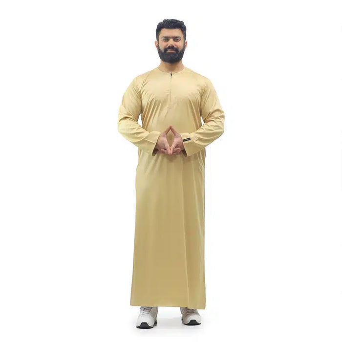 Omani Satin Gold Thobe ASM-K15 10