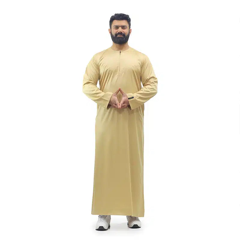 Omani Satin Gold Thobe ASM-K15 10