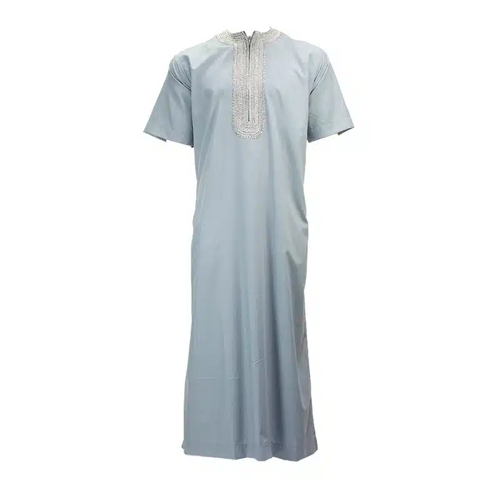 Morrocan Half Sleeve Blue Thobe 1512-12