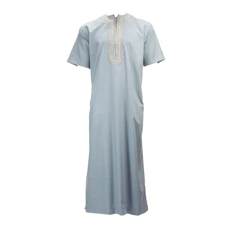 Morrocan Half Sleeve Blue Thobe 1512-12