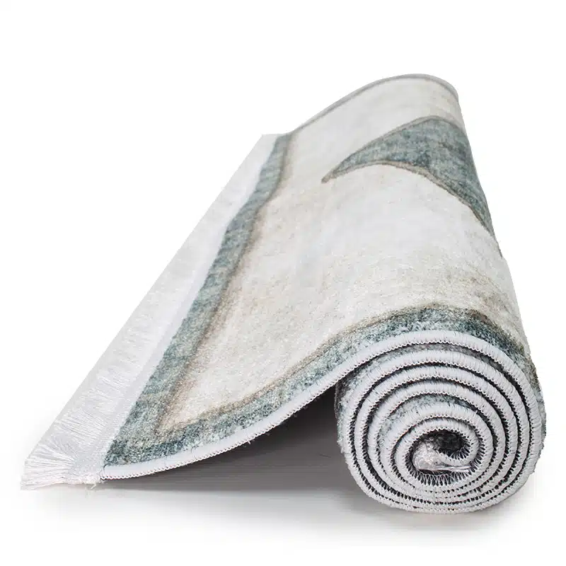 Thick Cotton Two Tone Intricate Bordered Prayer Mat HDJ4967-00