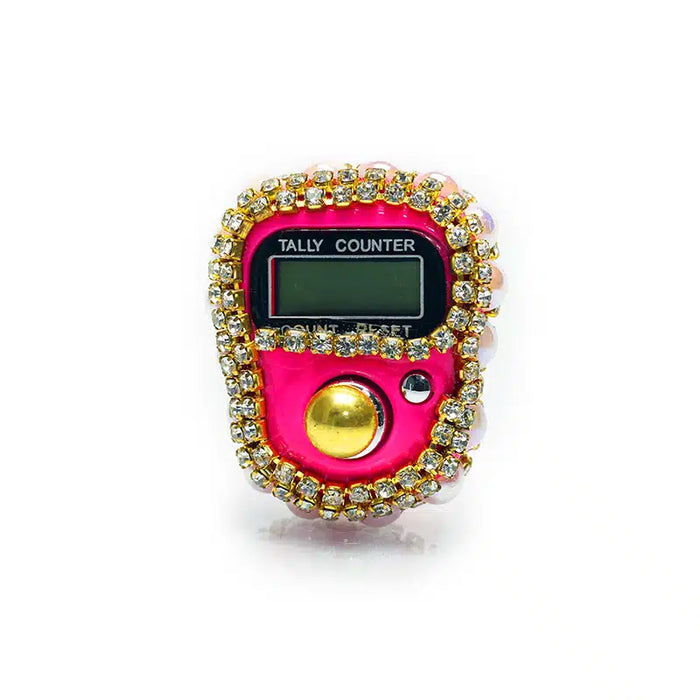 Crusted Finger Tasbih Deep Pink