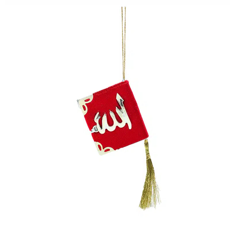 Quran Hanger Red With Silver Accent