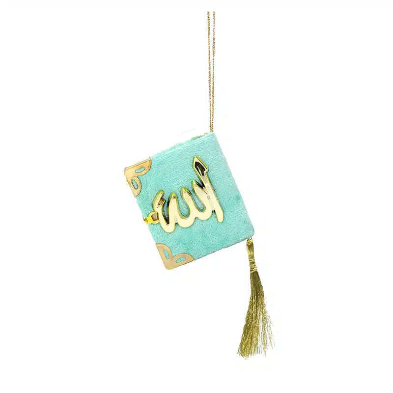 Quran Hanger Mint With Gold Accent