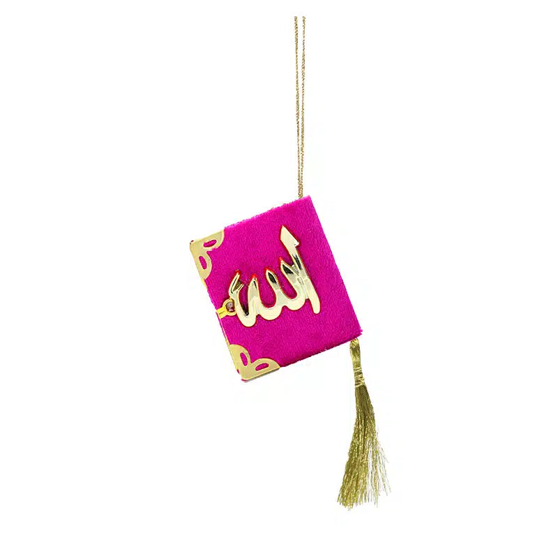 Quran Hanger Magenta With Gold Accent
