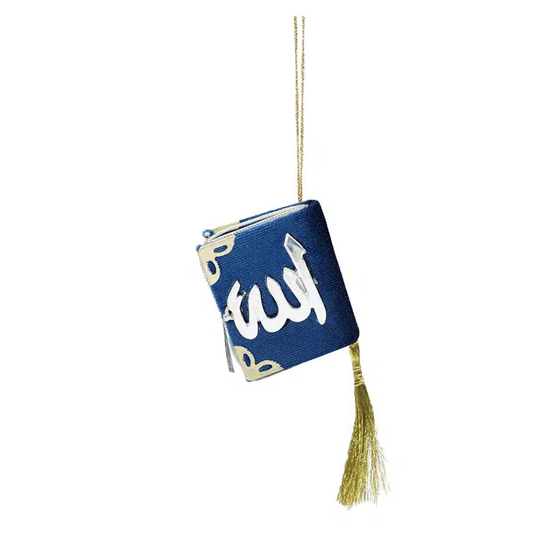 Quran Hanger Navy With Silver Accent