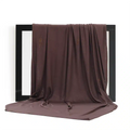Elegant Jersey Embellishment Dark Brown Hijab