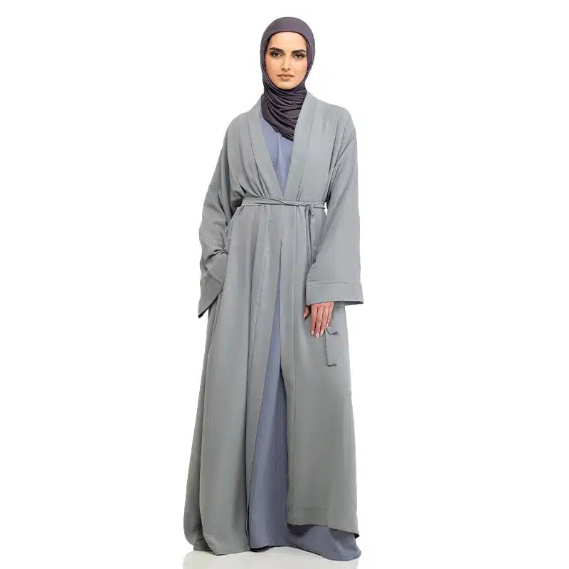 Amani Belted Green Abaya