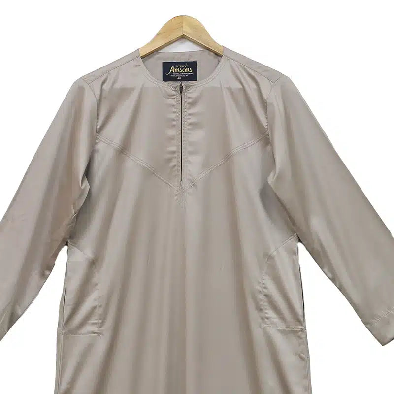 Omani Boys Oat Satin Thobe ASB- K35 COL 15