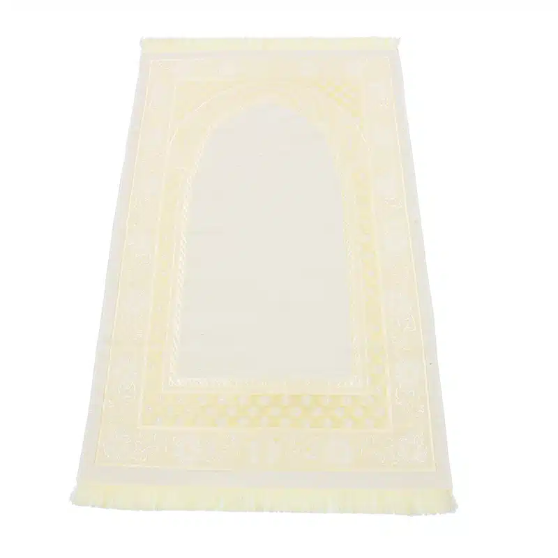 Lightweight Beige And Brown Prayer Mat