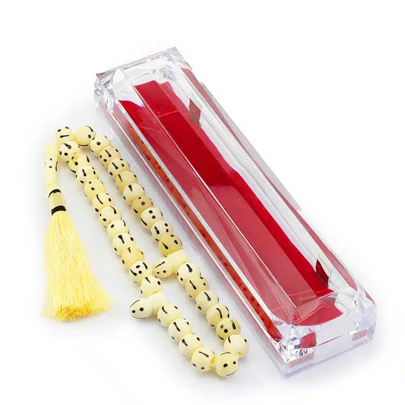 Dotted Cream Camel Bone Tasbih (132)