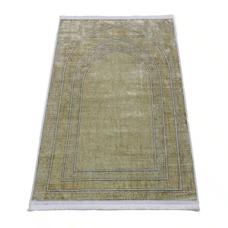 Gusto Seccade Gold With White Pattern Prayer Mat