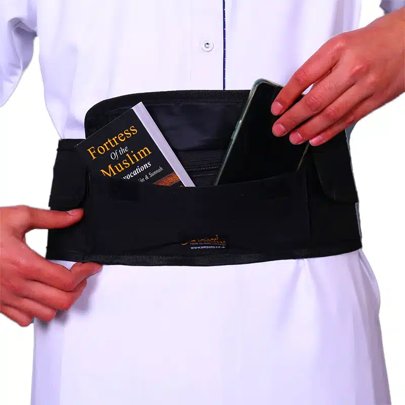 Hajj and Umrah Waist Bag Black