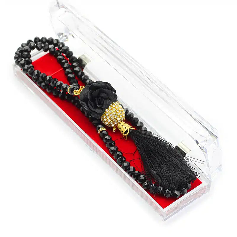 Black Crystal Tasbih (132)