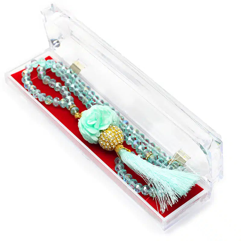Mint Crystal Tasbih (133)