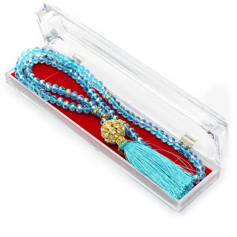 Turquoise Crystal Tasbih (125)