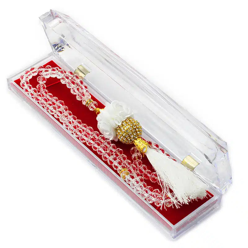 White Crystal Tasbih (128)