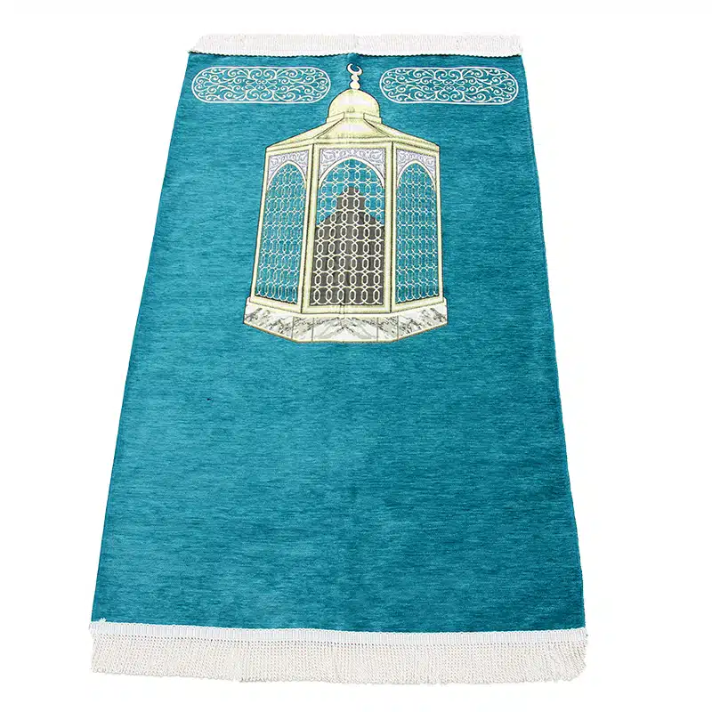 Turquoise Maqam-e-Ibrahim Print Prayer Mat