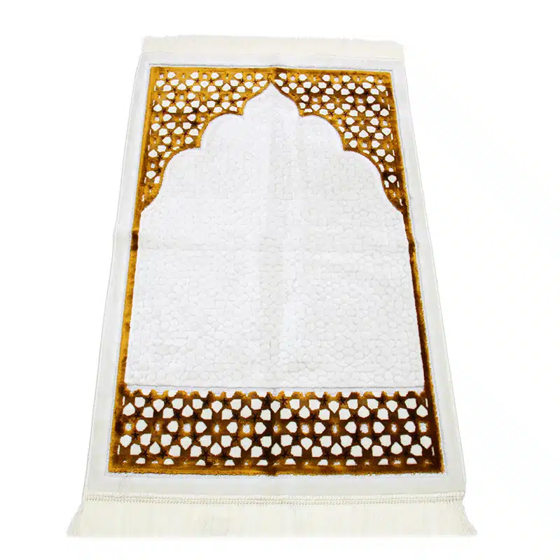 Megane Seccade Bronze And White Pattern Prayer Mat