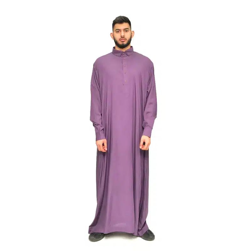Men's Tuxedo Collared Lilac Thobe 632- 2