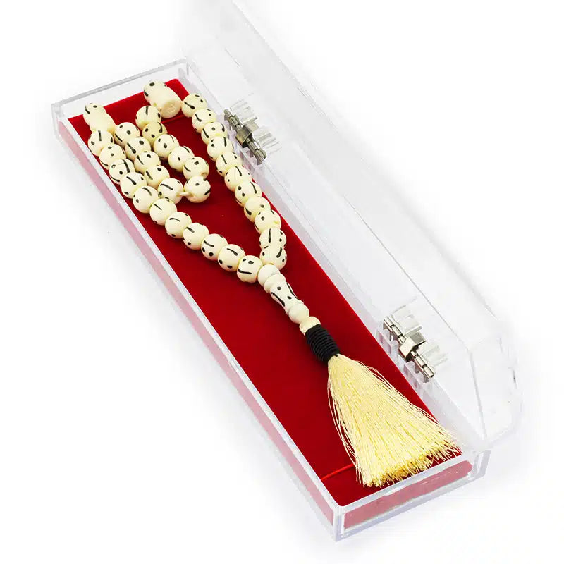 Dotted Cream Camel Bone Tasbih (139)