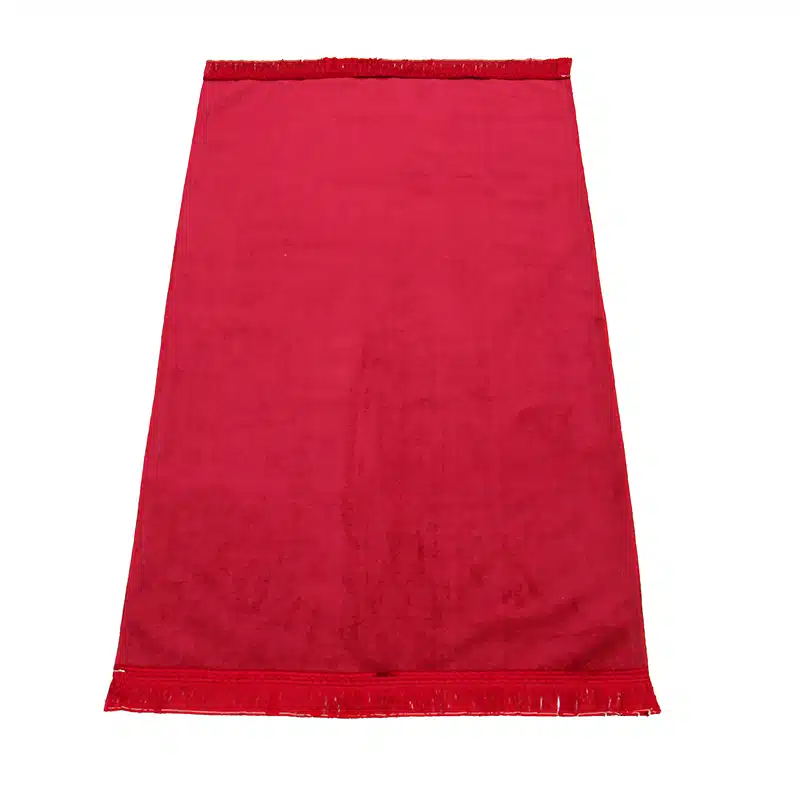 Plain Red Prayer Mat SEC 240 GR