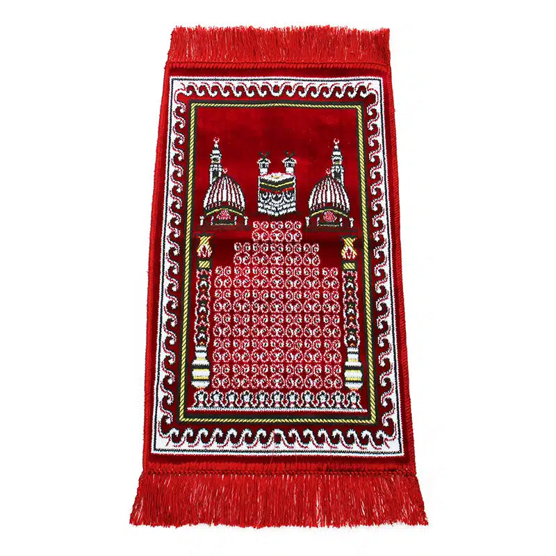 Kids Red Kaaba Sp.Hali Midi Prayer Mat