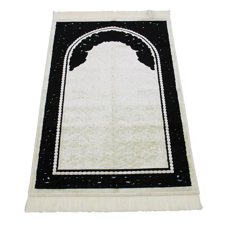 Sina Secc Black And White Prayer Mat