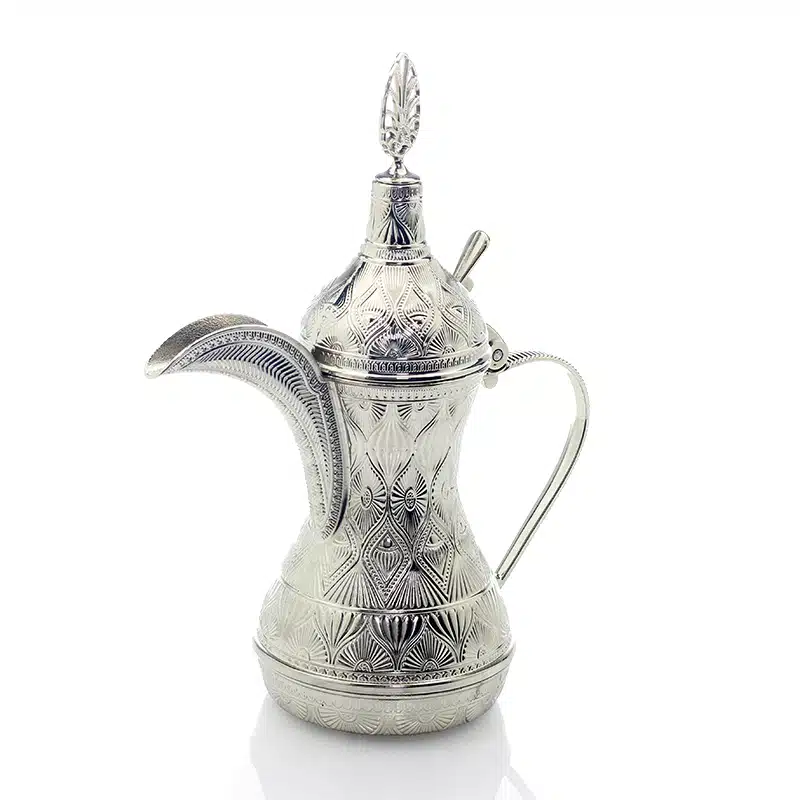 Embroidered Kettle Silver 735