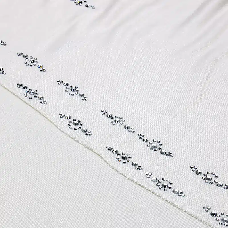 Premium Detailed Jersey Hijab White