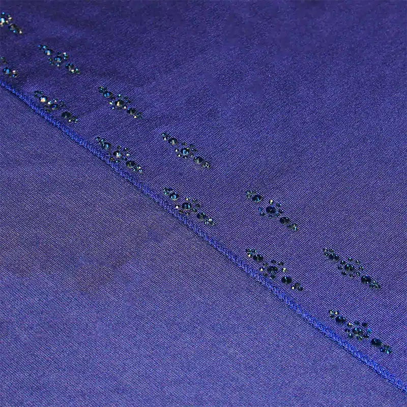 Premium Detailed Jersey Navy Blue Hijab