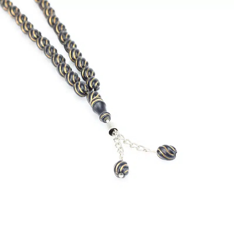 Small 33 Bead Tasbih Black & Gold