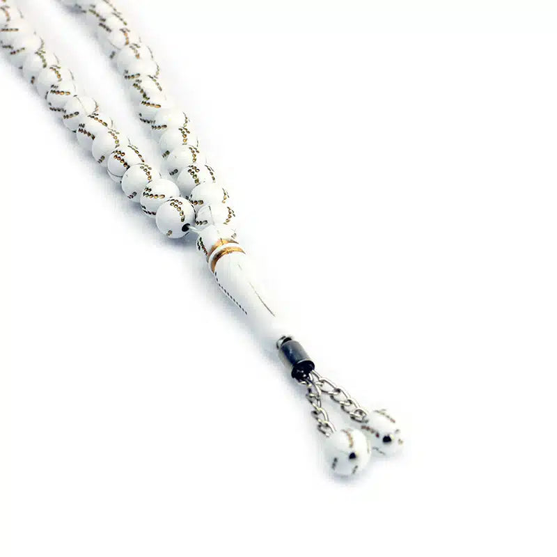 Small 33 Bead Tasbih White