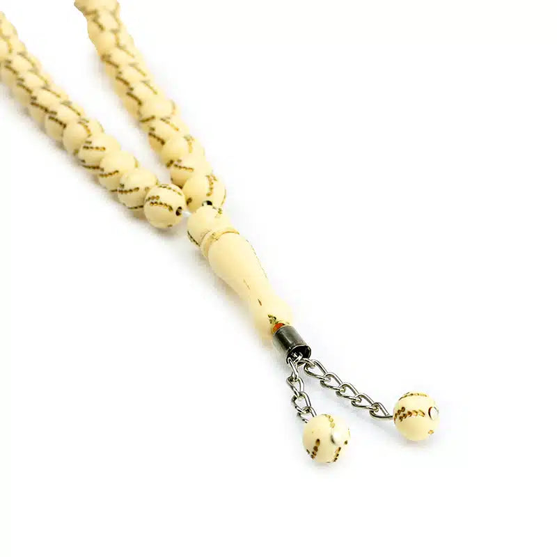 Small 33 Bead Tasbih Cream